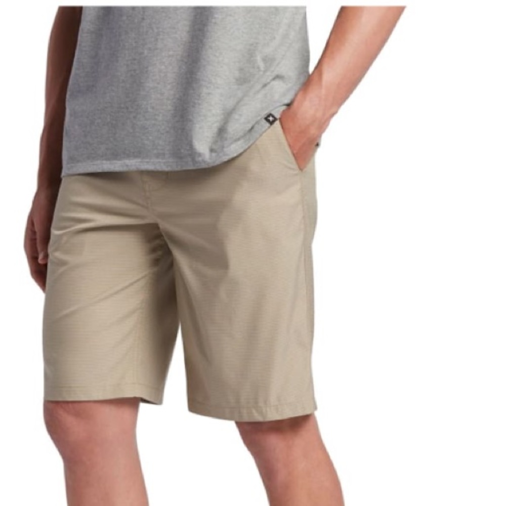 Hurley Harrison Dry Fit Shorts Mens 32 Tan - Picture 2 of 6